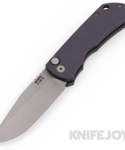 McNees Knives PM AUTOMAC Gen2 Magnacut Blade and Atomic Purple/Bronze Titanium Handles