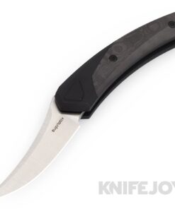 Suprlativ The Piranha Rare Earth Magnetic Lock Folder CPM-M4 Belt Satin Persian Blade with Bolstered Titanium/ Black Dunes FC Handles