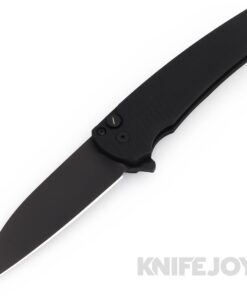 Pro-tech Knives PT5336-OPERATOR Malibu Flipper Stonwash Magnacut Black Wharncliffe Blade with Black Dragon Scale Aluminum Handles