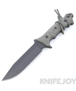 Chris Reeve Knives PAC-1000 Pacific Magnacut Clip Point Non-Serrated Black Blade with Black Canvas Micarta Handle