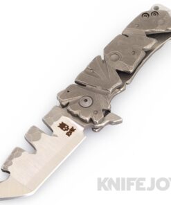 RichMade Knives AR Grim Reaper AEB-L Blade with Custom Titanium Scales