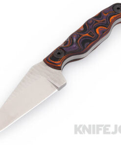 Stroup Knives Model Mini Nitro-V Blade with Custom Purple G10 Handles