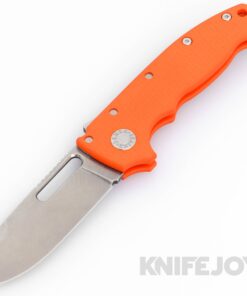 Demko Knives ADMG20ORGG10-CP MG20S Magnacut Clip Point Blade with Orange G10 Handles
