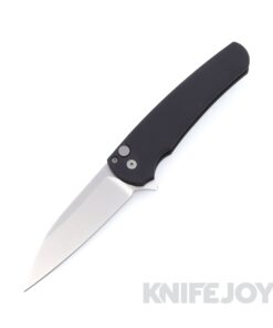 Pro-tech Knives 5301 Malibu Flipper Stonewash Magnacut Wharncliffe Blade with Black Aluminum Handles