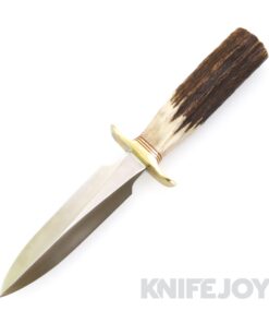 Randall Made Knives Model 2-5 Letter Opener with Stainless Blade / Brass Double Hilt / Stag Handle