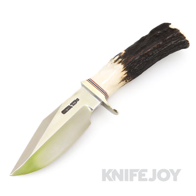 Randall Made Knives Model 19-5 Stainless Blade with Single Nickel Silver Hilt and Stag Handle
