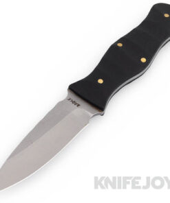 Brock Blades Sgian Dubh T Fixed Blade CPM 3V Blade with Black G10 Handles