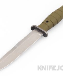 Defiant 7 Knives M320 Stonewashed Blade Green G10 Handles