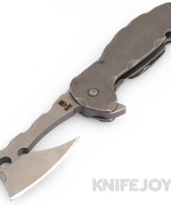 RichMade Knives AM Large Ratchet Folder Stainless Steel Blade with Super Fat Titanium Handles