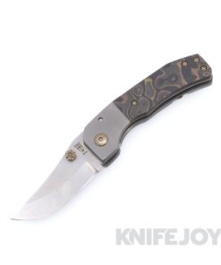 Zermeno Knives Tyr 80% Nitro-V Blade with Titanium Handles and Carbon Fiber Scales