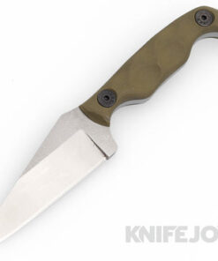 Stroup Knives Model Mini S45VN Blade with OD Green G10 Handles