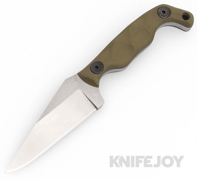Stroup Knives Model Mini S45VN Blade with OD Green G10 Handles