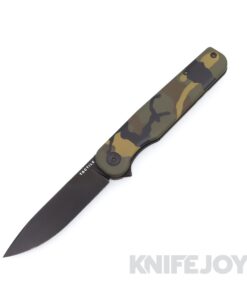 Tactile Knife Co. KnifeJoy Exclusive Rockwall Liner Lock Knife DLC Magnacut Drop Point Blade with M81 Camo Cerakote Titanium Handles