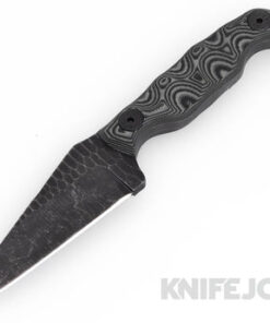 Stroup Knives Model Mini Nitro-V Blade with Gray-Layered G10 Handles