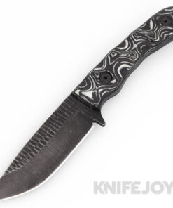 Stroup Knives Model GP2 1095 High Carbon Steel Blade with Black/ Blue Layered G10 Handles