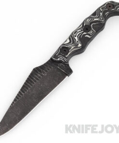 Stroup Knives Model 1095 High Carbon Steel Blade with Carbon Fiber G10 Handles