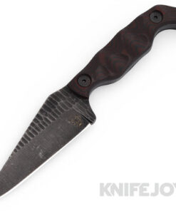Stroup Knives Model Bravo 5 1095 High Carbon Steel Blade with Red G10 Handles