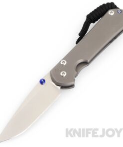 Chris Reeve Knives Small Sebenza 31 Drop Point Double Blue Lug Magnacut Blade with Glass Blasted Titanium Handles