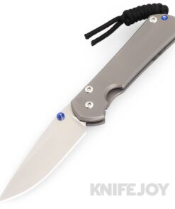 Chris Reeve Knives Small Sebenza 31 Drop Point Magnacut Blade with Glass Blasted Titanium Handles