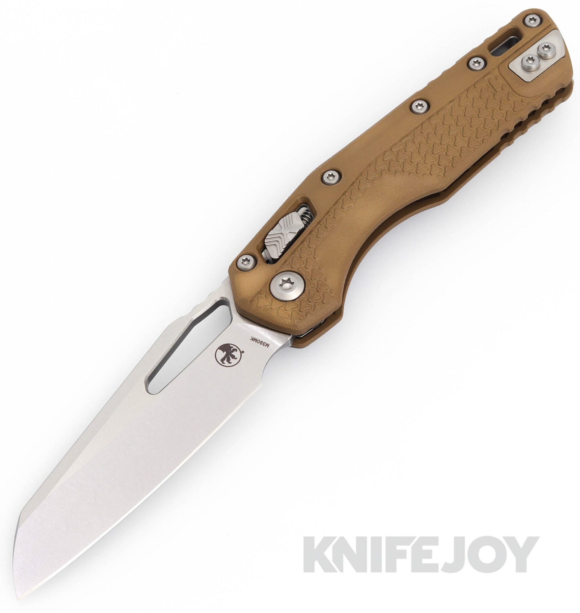 MICROTECH Standard Issue 210T-10PMDE MSI Ram Lock Folder Single Edge Stonewash Standard Blade with Dark Earth Polymer Tri-Grip Handles