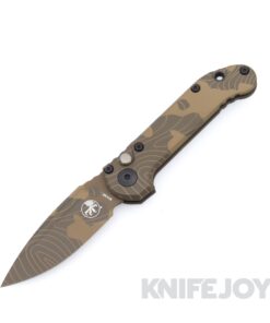 MICROTECH 1135S-1TPBNCS-Z4 Auto Signature Series L.U.D.T. GEN III Auto Badlands Camo Standard Blade with Smooth Topographic Badlands Camo Aluminum Handles