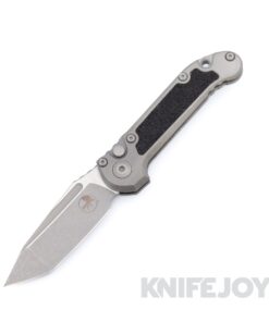 MICROTECH 1136-10APMS2 Auto Marfione Select L.U.D.T. GEN III Auto Tanto Edge Apocalyptic Blade with Apocalyptic Titanium Handles and Textured Inlay