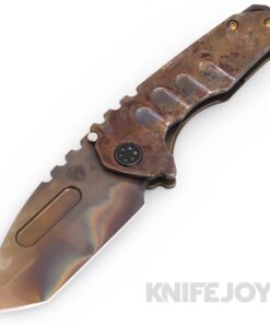 Medford Knives Praetorian Genesis "T" S45VN Vulcan Tanto Blade with Scorched Earth Handle/ TumDLC Hardware and Clip