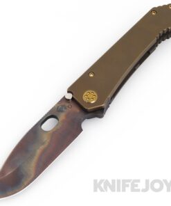 Medford Knives 187DP D2 Vulcan Drop Point Blade with BB/ Bronze Handles/ Bronze Hardware and Clip