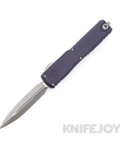 MICROTECH 11224-10APGP Ultratech Gen IV OTF Auto Double Edge Apocalyptic Standard Blade with Graphite Aluminum Handles