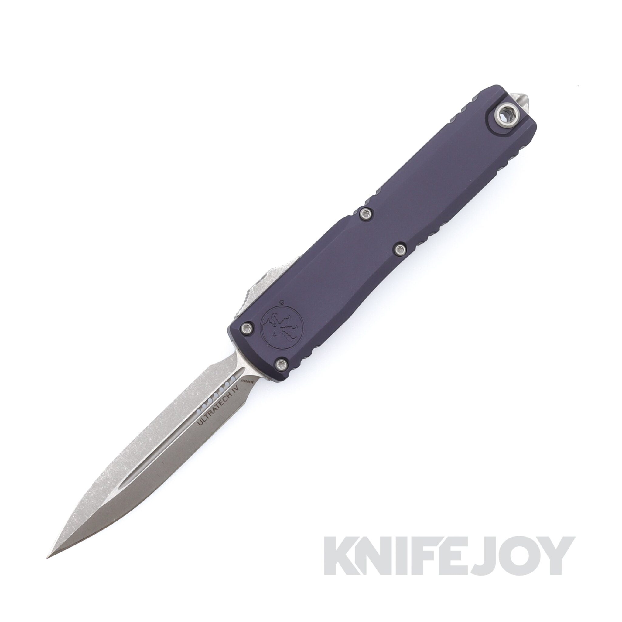 MICROTECH 11224-10APGP Ultratech Gen IV OTF Auto Double Edge Apocalyptic Standard Blade with Graphite Aluminum Handles