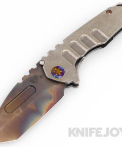 Medford Knives Praetorian Genesis "T" S45VN Vulcan Tanto Blade with Tumbled Handles/ Flamed Hardware and Clip