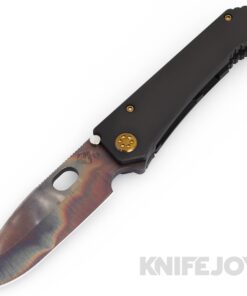 Medford Knives 187DP D2 Vulcan Drop Point Blade with DLC Handles/ Bronze Hardware and Clip