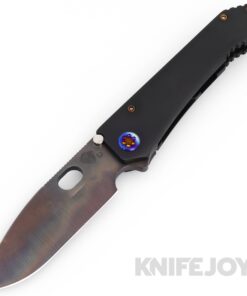 Medford Knives 187DP D2 Vulcan Drop Point Blade with DLC Radius Contoured Handles/ Flamed Hardware and Clip