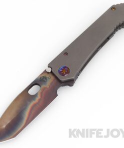 Medford Knives 187DPT D2 Vulcan Tanto Blade with BB/ Gray Handles/ Flamed Hardware and Clip