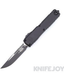 MICROTECH 1121-1T Ultratech ZBP GEN III OTF Auto Single Edge Standard Blade with Black Aluminum Handles