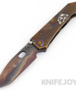 Medford Knives 187DPT D2 Vulcan Tanto Blade with Bronze Indian Head Handles/ Flamed Hardware and Clip