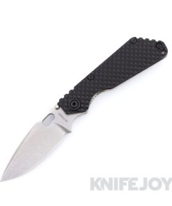 Mick Strider Knives CC SnG Stonewash 20CV Spearpoint Blade with Double Gunner Grip Titanium / Black G10 Handle