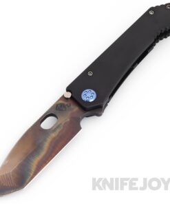 Medford Knives 187DPT D2 Vulcan Tanto Blade with DLC Handles/ Blue Hardware and Clip