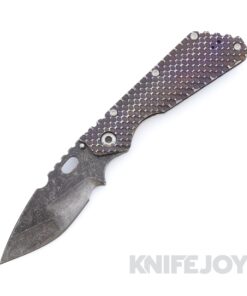 Mick Strider Custom Knives XL Custom Nightmare Grind Blade with Double Gunner Grip Titanium Handles