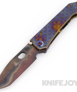 Medford Knives 187DPT D2 Vulcan Tanto Blade with Bronze Art Deco Handles/ Flamed Hardware and Bronze Clip