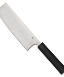 Spyderco K17PBK Murray Carter Culinary Minarai Series Nakiri Knife Black Polypropylene Handle