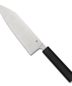 Spyderco K18PBK Murray Carter Culinary Minarai Series Bunka Bocho Knife Black Polypropylene Handle