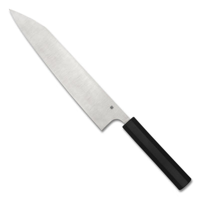 Spyderco K19PBK Murray Carter Culinary Minarai Series Gyuto Knife Black Polypropylene Handle