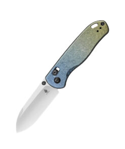 Kizer Ki3619A3 AZO Drop Bear Clutch Lock LC200N Stonewashed Drop Point Blade with Gradient Titanium Handles