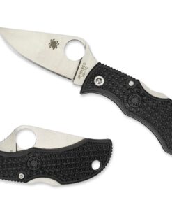 Spyderco MBKP Manbug Black Lightweight FRN PlainEdge Blade Knife