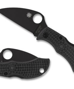 Spyderco MBKWPBK Manbug Black Lightweight Black PlainEdge Wharncliffe Knife