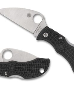 Spyderco MBKWP Manbug Black Lightweight PlainEdge Wharncliffe Knife