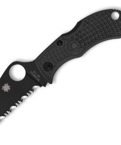 Spyderco MBKWSBK Manbug Black VG-10 SpyderEdge Wharncliffe Blade with Black FRN Handle