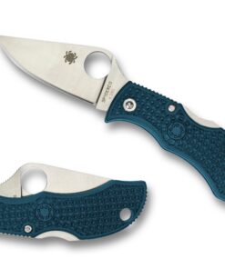 Spyderco MFPK390 Manbug Blue FRN Plain Blade K390 Knife