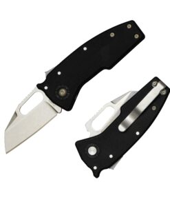 Demko Knives Nano-Shark AUS10A Shark Foot Blade with Black GRN Handles